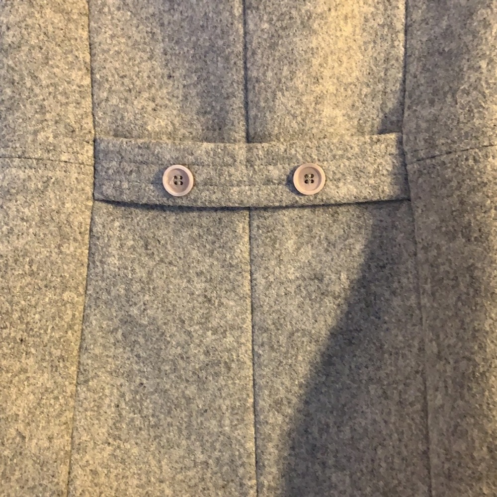 Express Light Gray Double Breasted Woolen Coat! - image 7